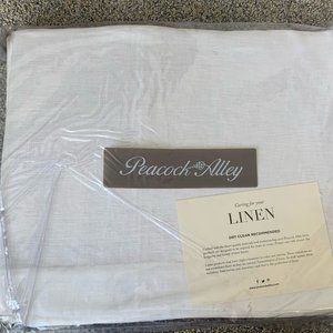 Peacock Alley Mandalay Tailored Linen Bed Skirt